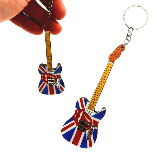 A The Rolling Stones gitár kulcstartó