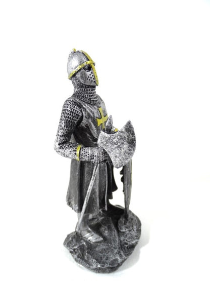 Lovag - Keresztes lovag - Dekoratív figura - Magasság 18cm