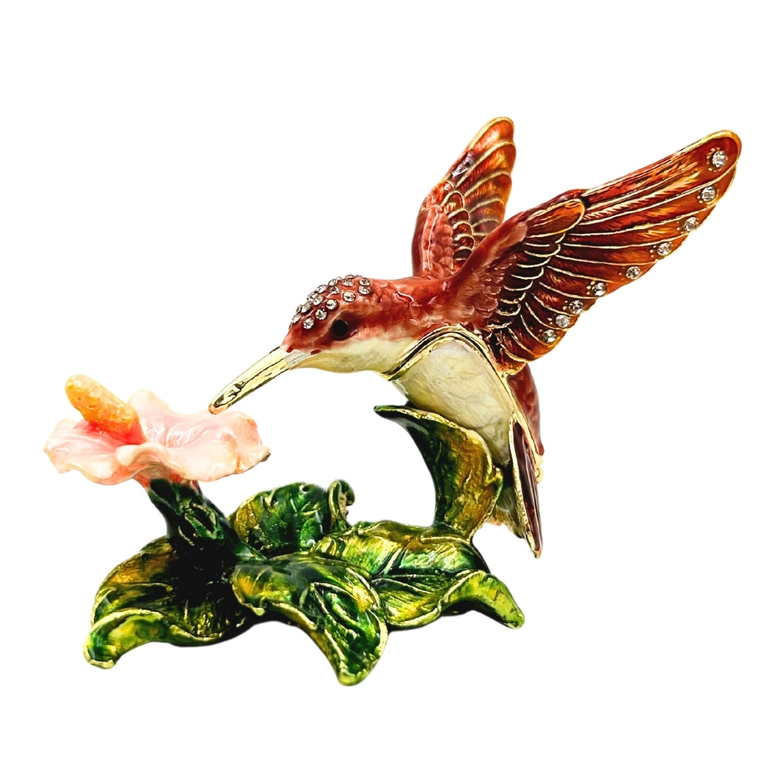 Exkluzív díszdobozos ékszerdoboz kristályokkal díszítve – Kolibri