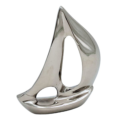 Alumínium jachtmodell, ezüst 12,5 cm
