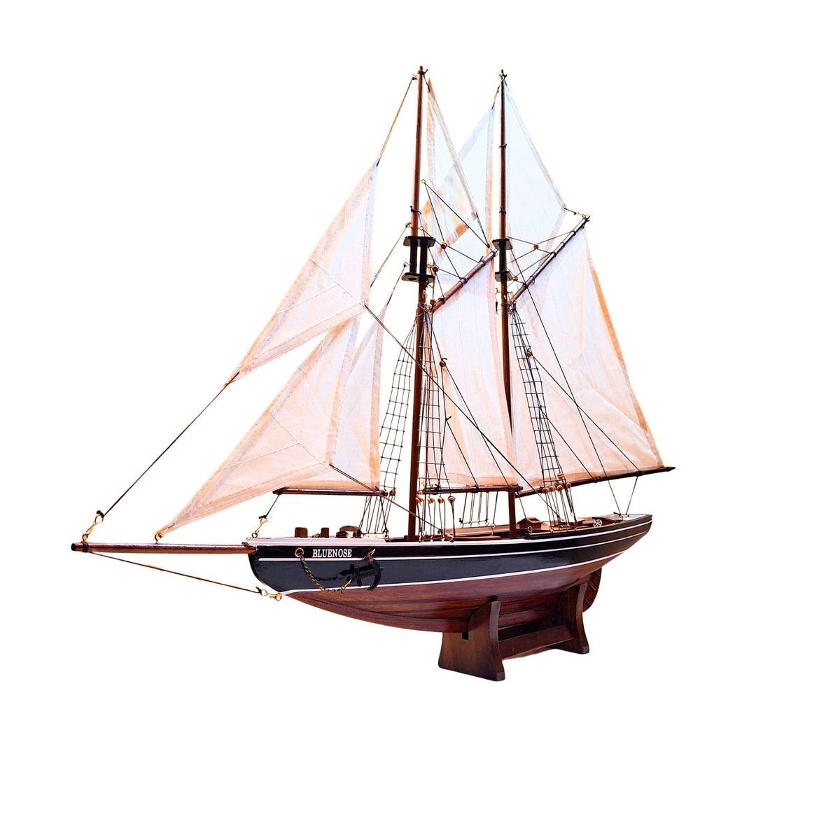 Bluenose sóner modell – tengerészeti dekoráció – 78 cm