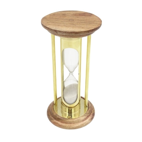 Sárgaréz és fa homokóra - 5 perc