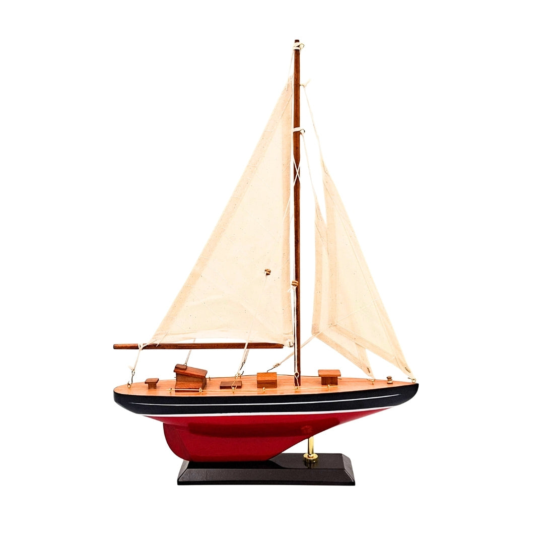 Fa vitorlás modell – 30x42 cm