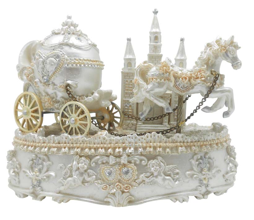Esküvői hintó - zenélő doboz - nászajándék