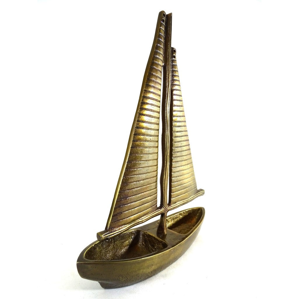 Jacht modell - alumínium - magasság 38cm