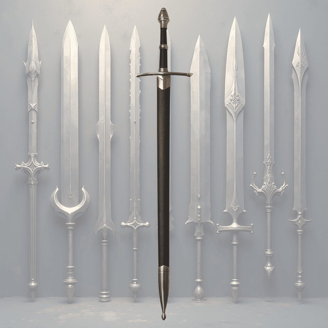 Acél Lovagkard hüvelyben – Másolat 105 cm