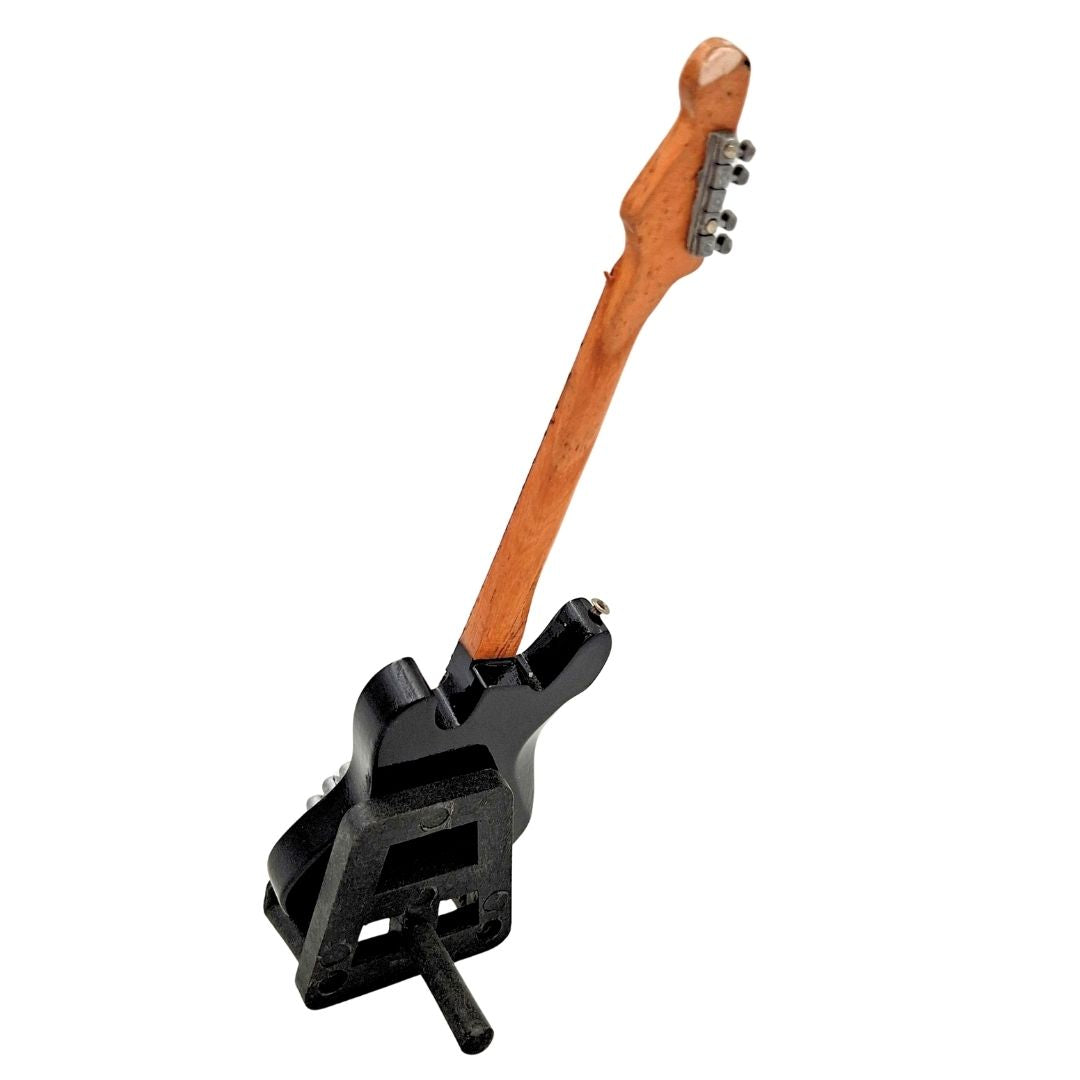 Dekoratív mini gitár állvánnyal - 15 cm, Sunburst