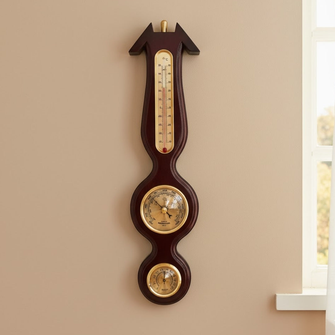 Időjárás állomás – Hőmérő, Barométer, Páratartalom mérő 40cm