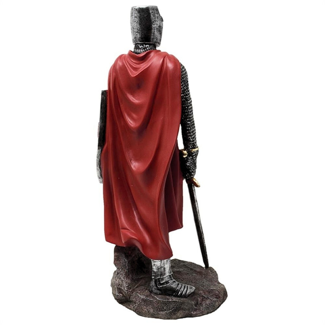 Keresztes lovag szobor - 30 cm magas, polyresin