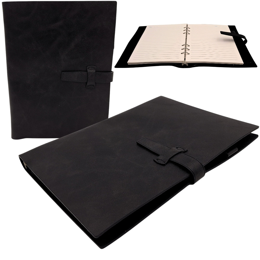 Elegáns bőr jegyzetfüzet A5 Vintage Retro zárral