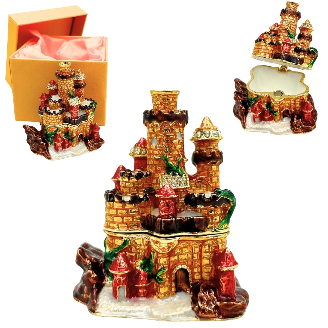 Exkluzív kristályokkal díszített ékszerszekrény – Kastély