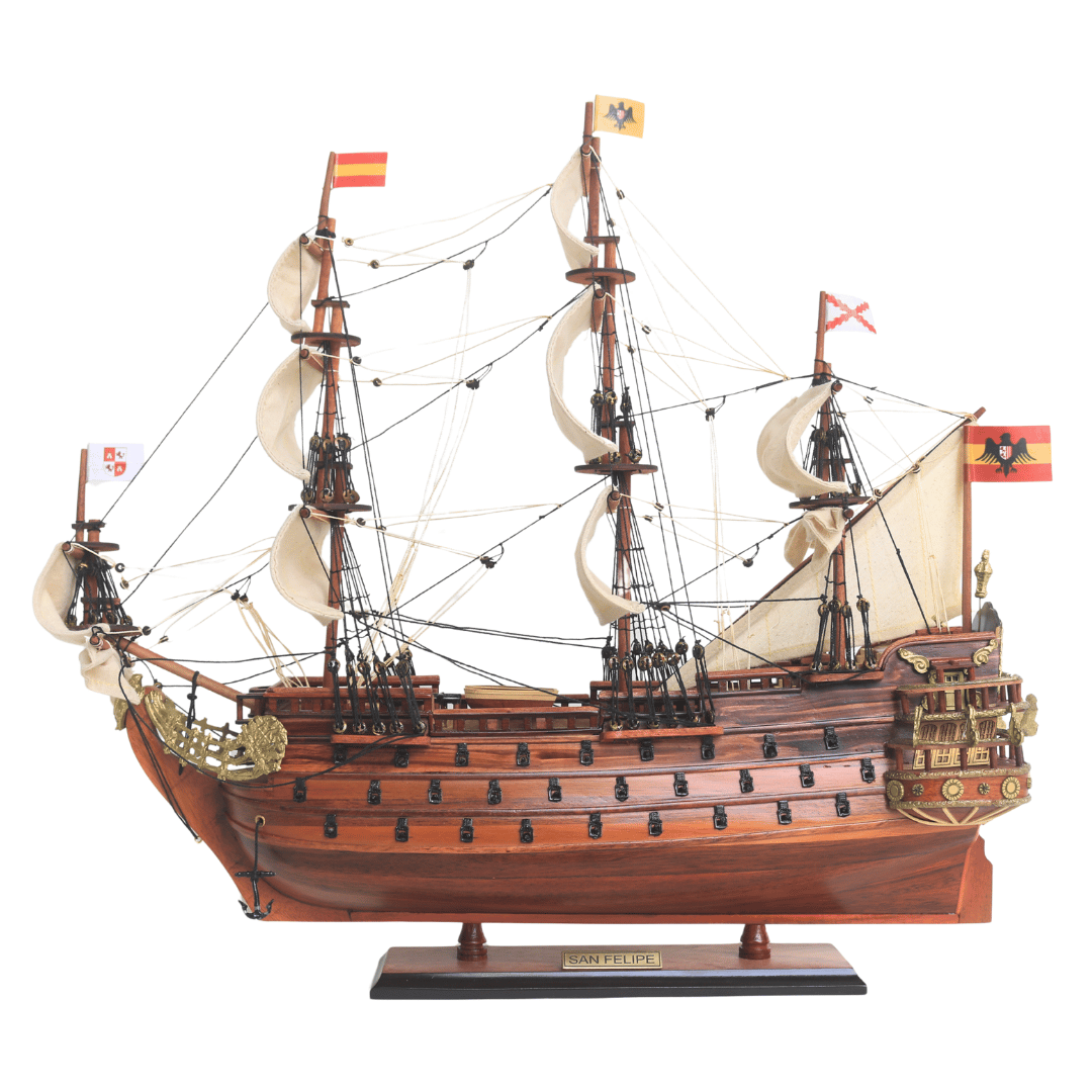 San Felipe vitorláshajó modell - 45 cm