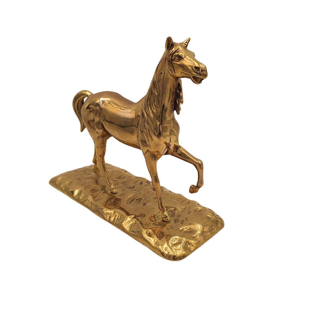 Sárgaréz Ló - Díszfigura