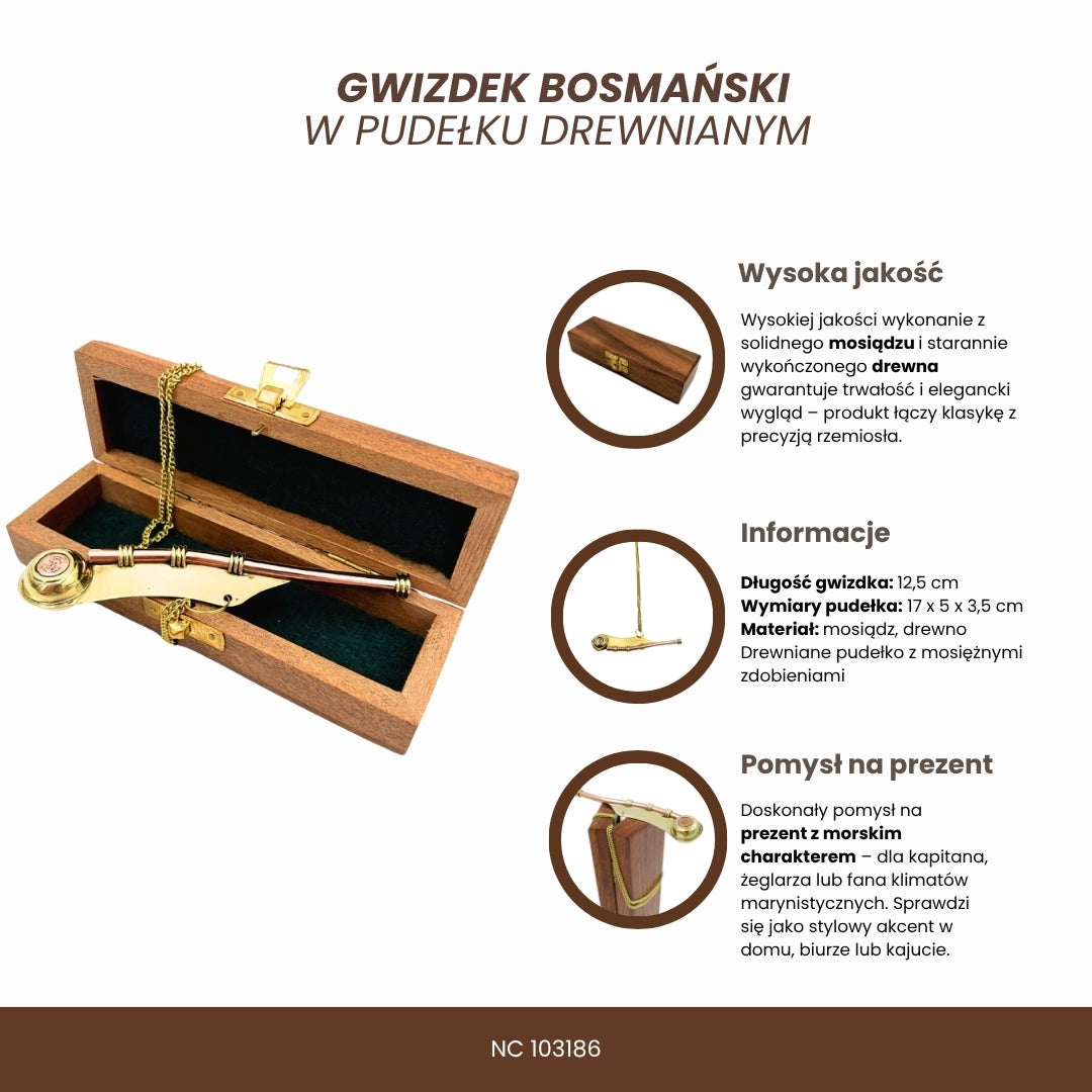 Bosun síp fadobozban