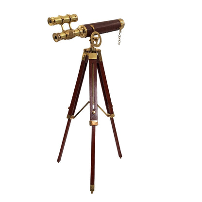 Nagy, sárgaréz távcső állványon - Maximális magasság 57 cm