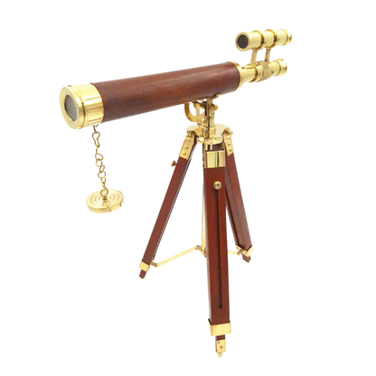 Nagy, sárgaréz távcső állványon - Maximális magasság 57 cm