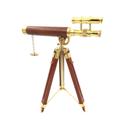Nagy, sárgaréz távcső állványon - Maximális magasság 57 cm