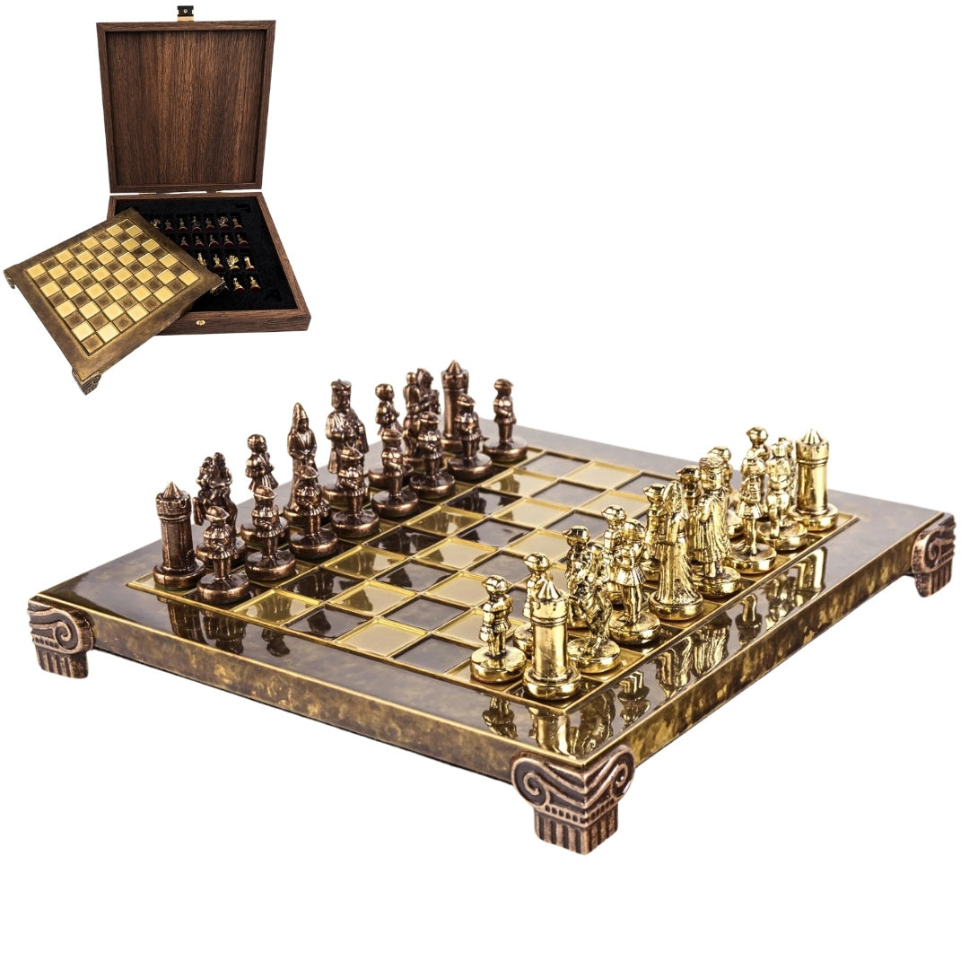 Exkluzív bizánci fém sakk