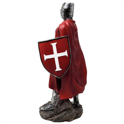 Keresztes lovag szobor - 30 cm magas, polyresin