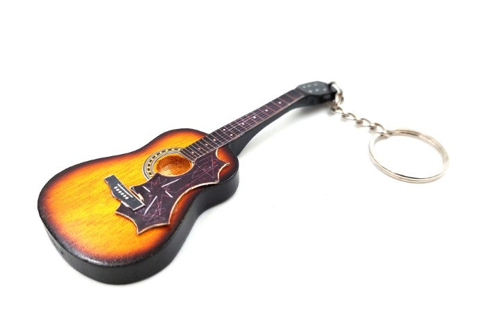 The Beatles stílusú klasszikus gitár kulcstartó