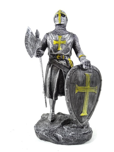 Lovag - Keresztes lovag - Dekoratív figura - Magasság 18cm