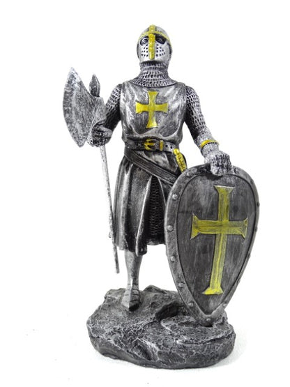 Lovag - Keresztes lovag - Dekoratív figura - Magasság 18cm