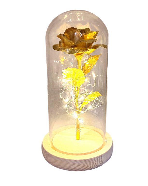 Éjjeli lámpa - rózsa - LED