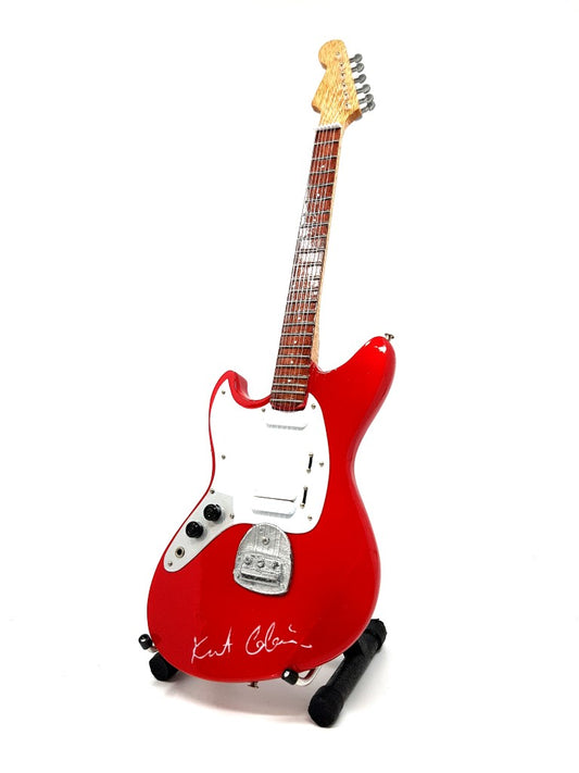 Mini gitár - Kurt Cobain, Nirvana, 1:4 méretarány.