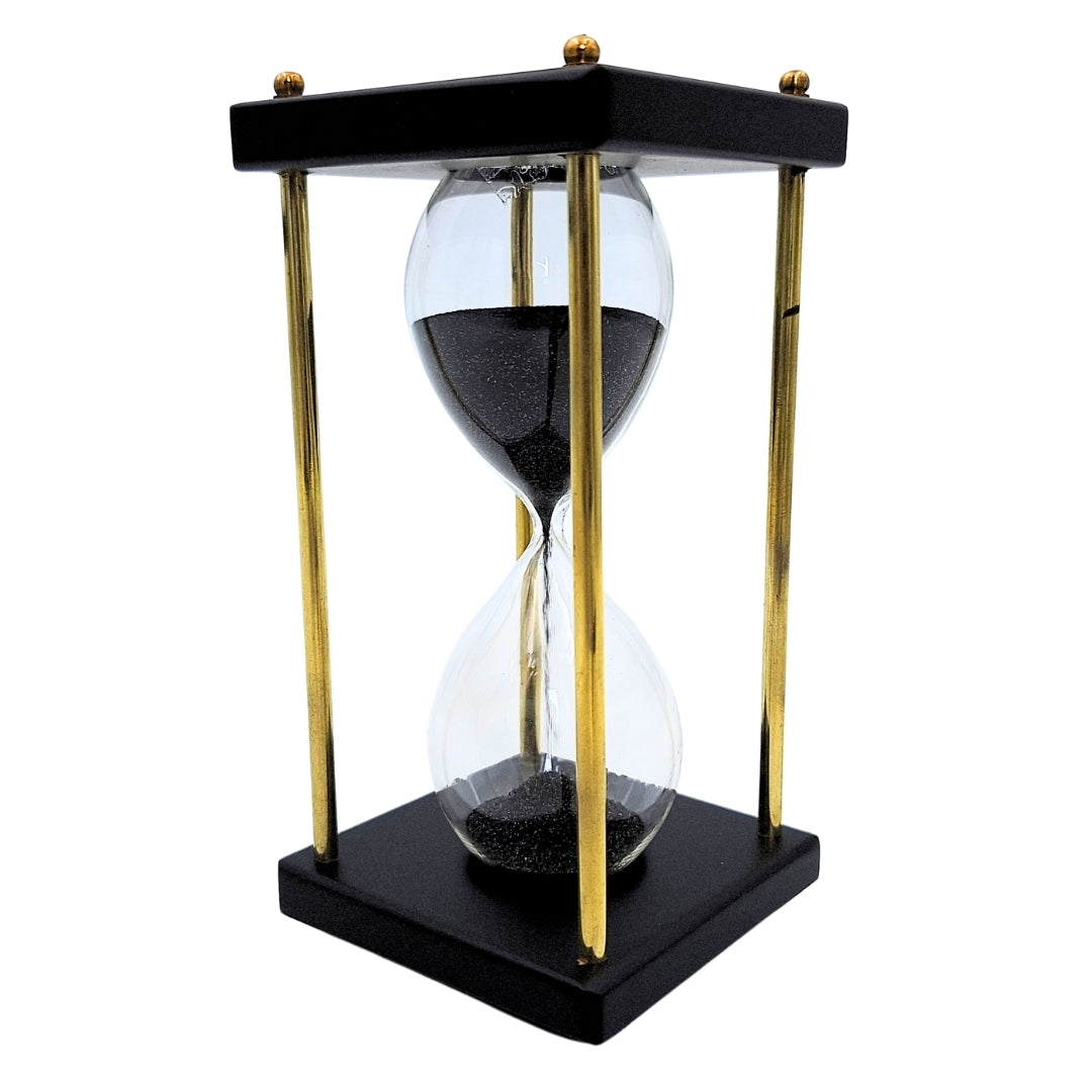 Réz és fa homokóra – 5 perc – fekete homok