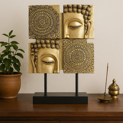 Buddhist Mandala figura - 4 darab -