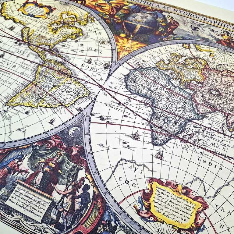 Világtérkép 1630r. - J.Hondius utánnyomás