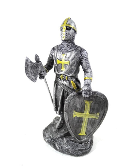 Lovag - Keresztes lovag - Dekoratív figura - Magasság 18cm