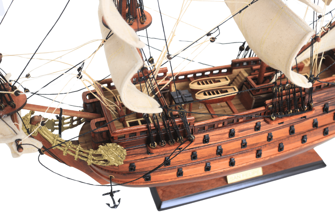 San Felipe vitorláshajó modell - 45 cm