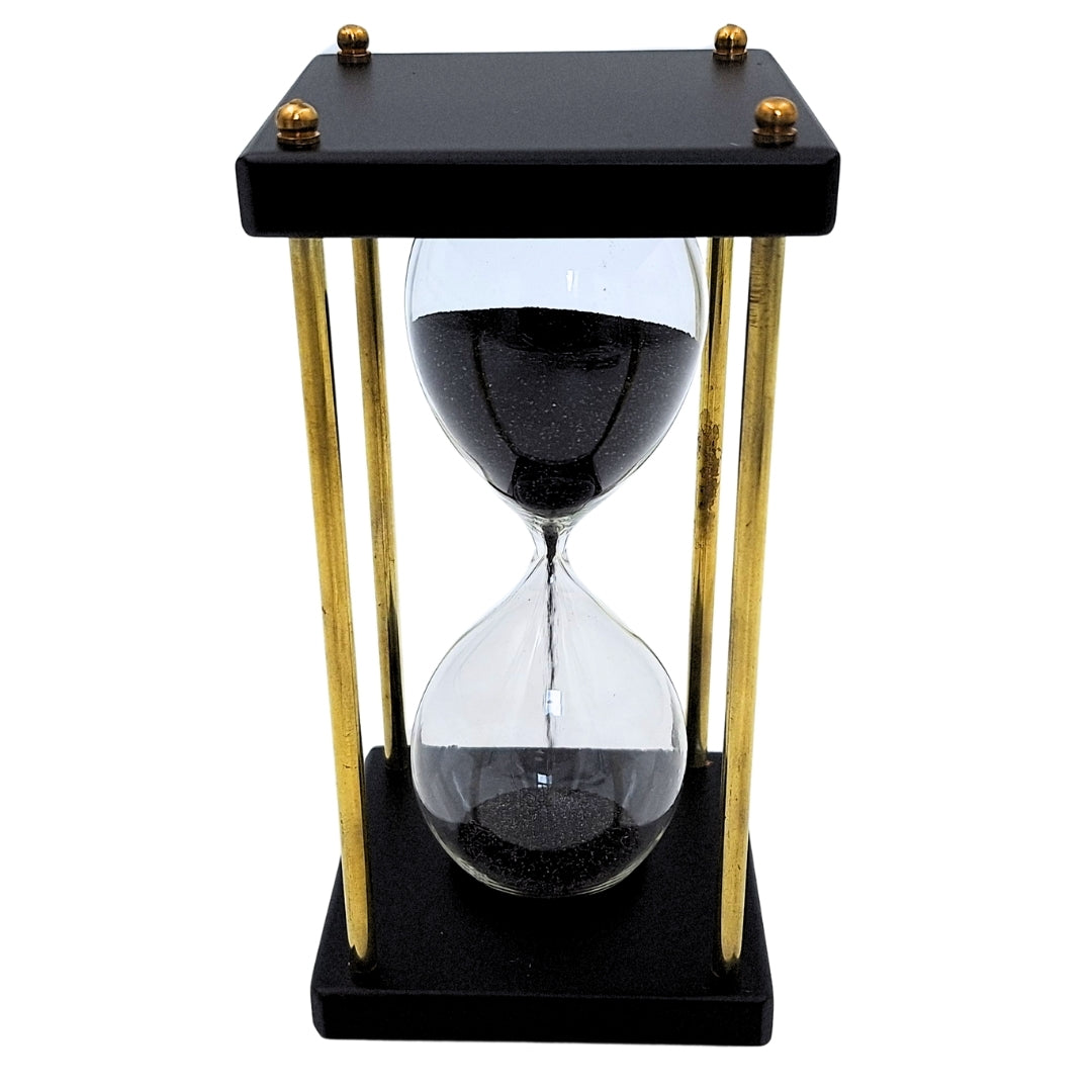 Réz és fa homokóra – 5 perc – fekete homok