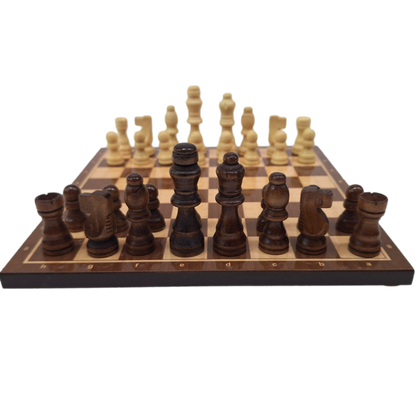 Klasszikus fa sakk - 27 x 27 cm