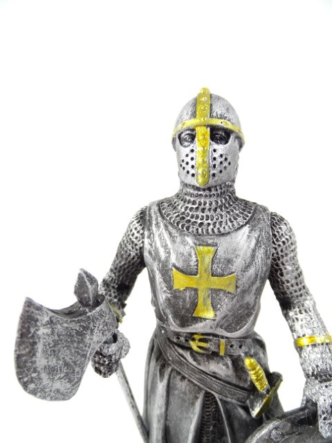 Lovag - Keresztes lovag - Dekoratív figura - Magasság 18cm
