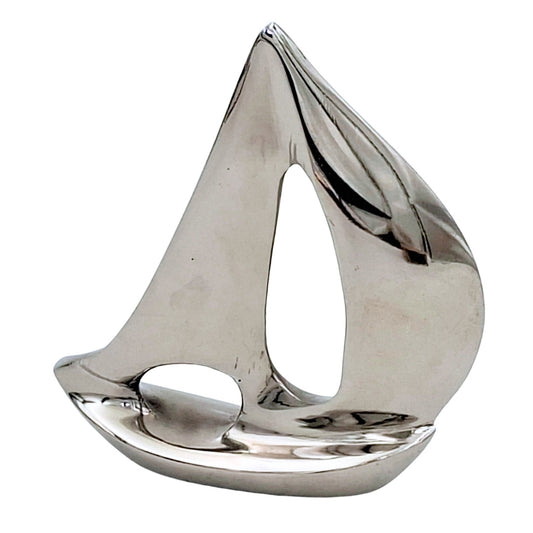 Alumínium jachtmodell, ezüst 12,5 cm