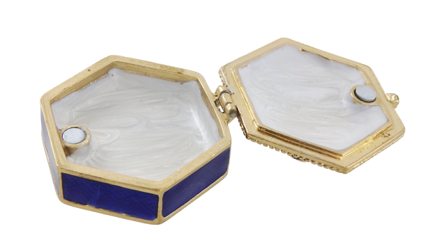 Gazdagon díszített fém ékszerdoboz kristályokkal