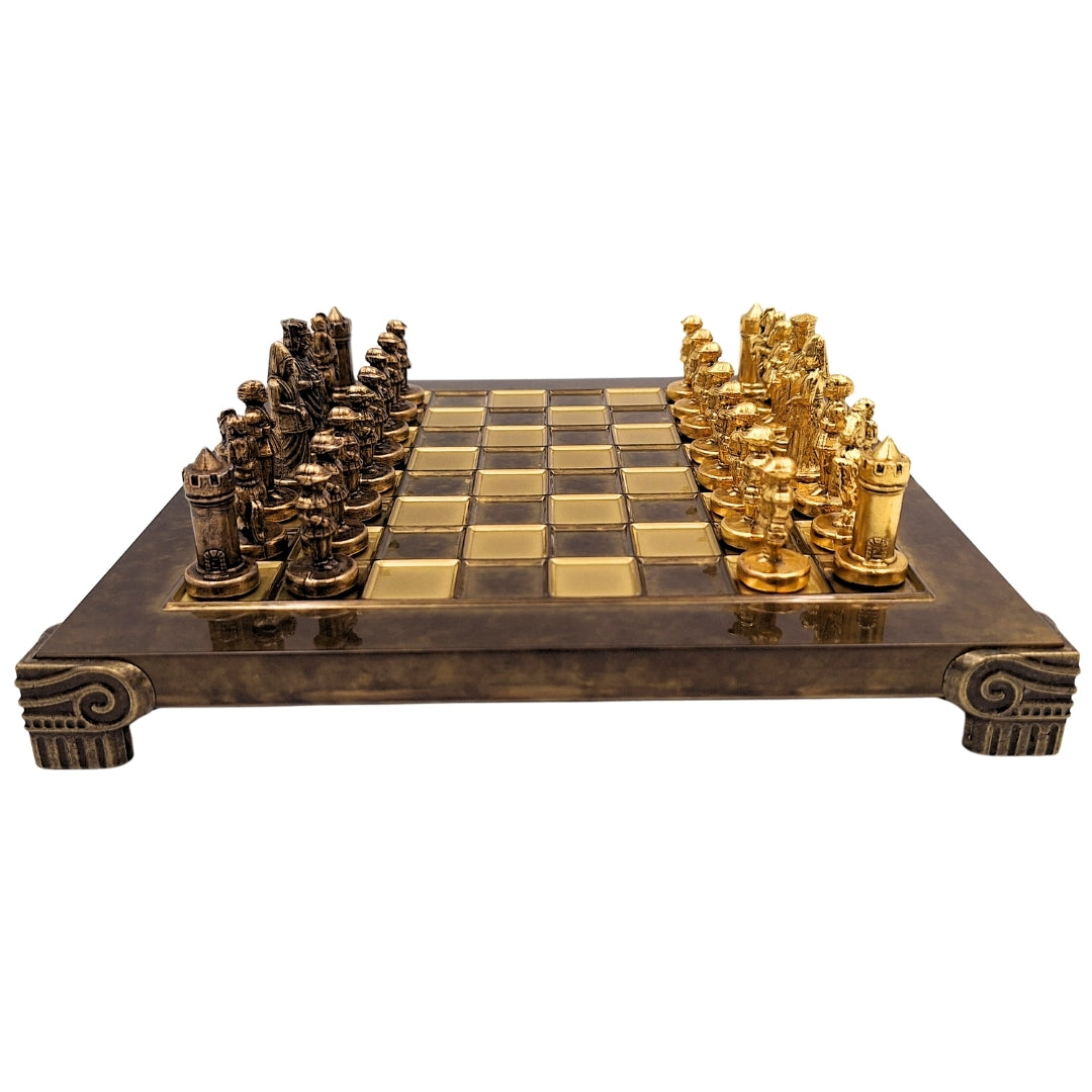 Exkluzív bizánci fém sakkfigurák