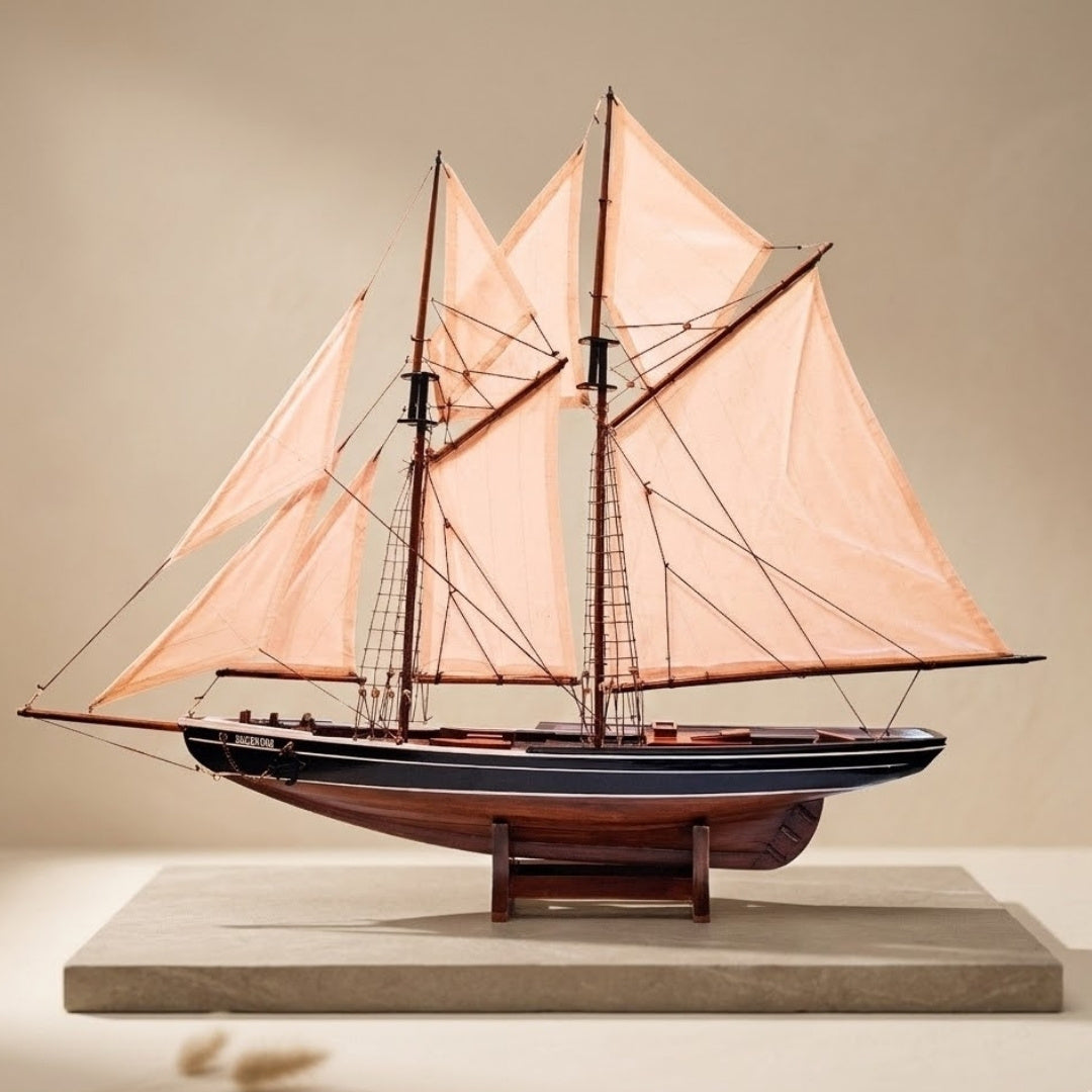 Bluenose sóner modell – tengerészeti dekoráció – 78 cm