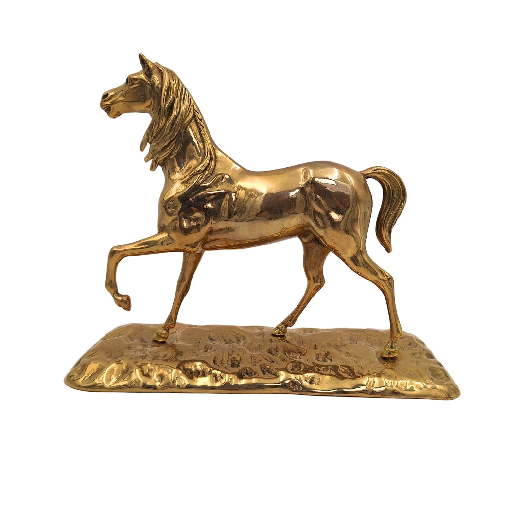 Sárgaréz Ló - Díszfigura