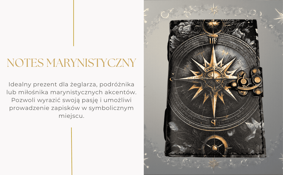 Bőr notesz retro napló iránytű rózsa 200 oldal