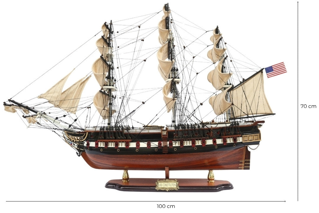 USS Constitution vitorláshajó modell - 100 cm