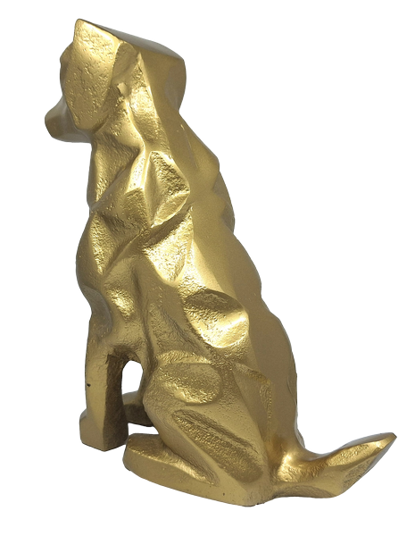 Arany Dísz Figura Kutya