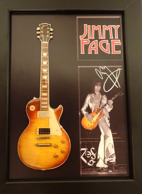 Jimmy Page mini gitár keretben