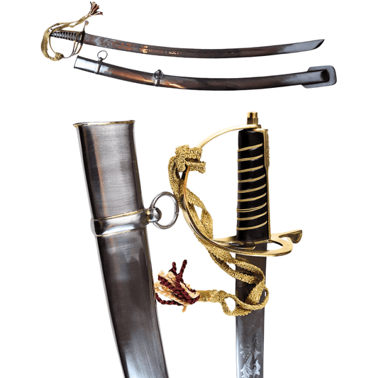 "Radziwiłłówka" lengyel lovassági szablya replika 1917-ből, "Becsület és Haza" felirattal