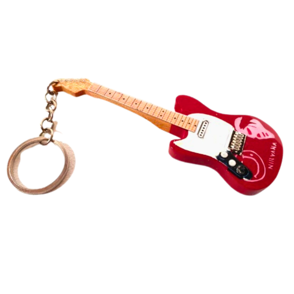 Nirvana gitár kulcstartó - Kurt Cobain