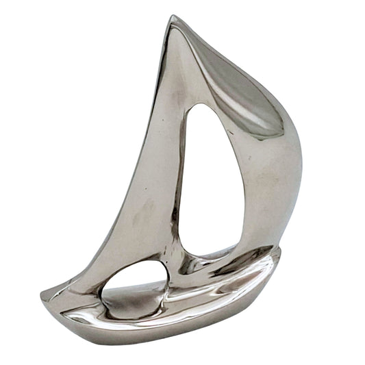 Alumínium jachtmodell, ezüst 12,5 cm