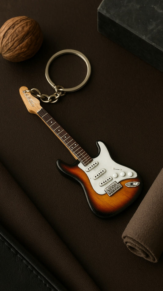 Kulcstartó - J. Hendrix gitár mahagóni