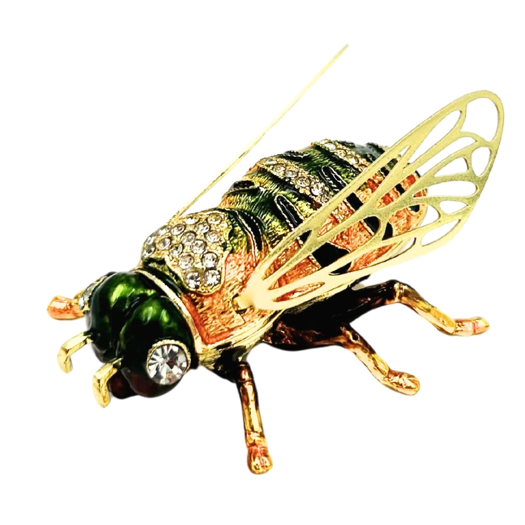 Exkluzív díszdobozos ékszeres ládika kristályokkal díszítve – Méhecske